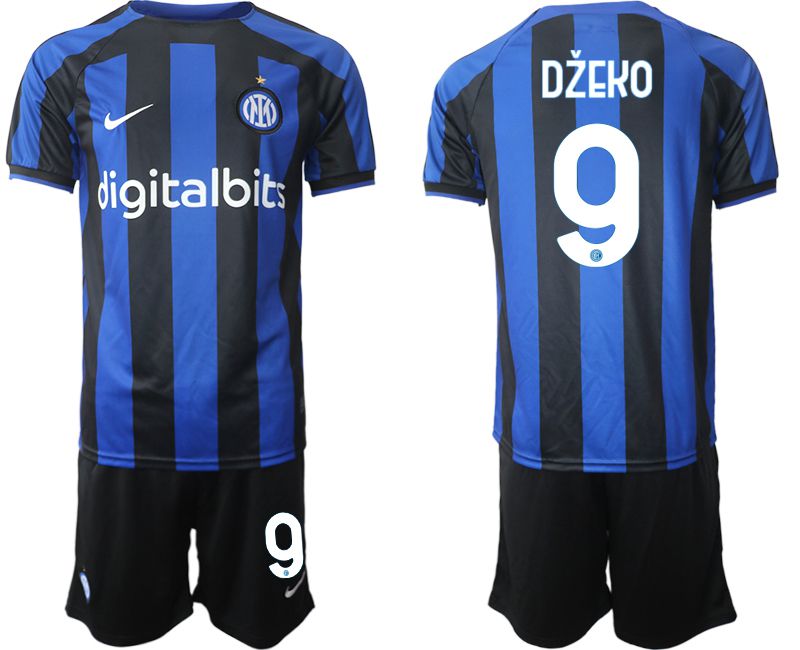 Men 2022-2023 Club Inter Milan home blue #9 Soccer Jersey